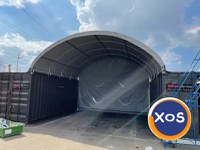 Cort container 6m x 12m - chiar si cu LIVRARE GRATUITA in Romania! - 1