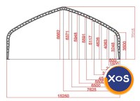 Cort depozitare tip casa cu structura dubla - 15m x 30m - 3