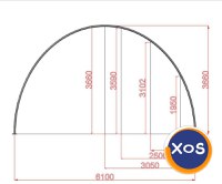 REDUCERE 20%! Cort depozitare structura simpla - latime de 6m - 5