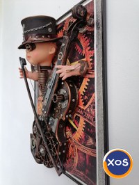 vioară steampunk tablou 3d , decorațiune, cadou inedit - 10