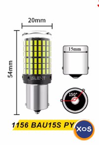 Set 2 Becuri LED.Culoare GALBEN CanBus - 5