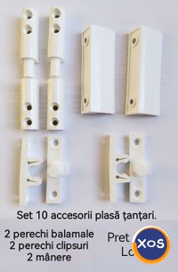Accesorii componente plase antiinsecte balamale manere clipsuri piese - 5