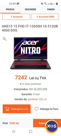 De vânzare Laptop Acer Nitro 5 515-45 - 9