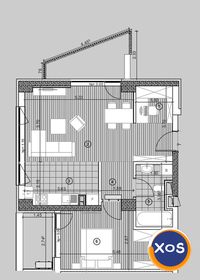 Apartament de lux, 2 camere + 1 loc de parcare, XCity Towers, Tower 2 - 2