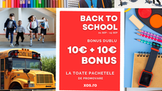 Back to School: Bonus Credit Dublu la Toate Pachetele de Promovare