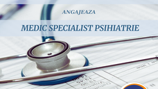 SC CAELI MED angajează medic specialist psihiatrie