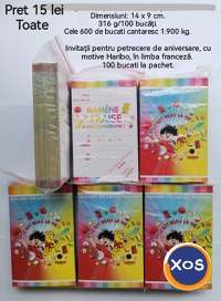 Invitatii carton Haribo pt petreceri copii - 3