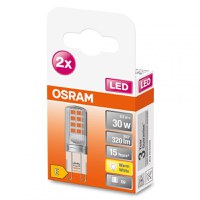 2 Becuri LED Osram PIN, G9, 2.6W (30W), 320 lm, lumina calda (2700K) - 1