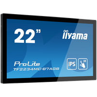 21,5" PCAP Anti-Glare Bezel Free 10P Touch, 1920x1080, IPS panel, VGA, DisplayPort, HDMI, 300cd/m² (with touch), USB Touch Inter - 2