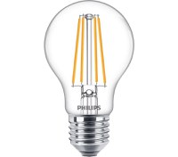 3 Becuri LED Philips Classic A60, E27, 8.5W (75W), 1055 lm, lumina calda (2700K), cu filament - 3