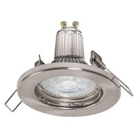 5 Spoturi LED incastrate Ledvance, GU10, 5x2.6W, 5x230 lm, lumina calda (2700K), Ø8cm, Nichel - 1