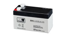 Acumulator AGM 1.3Ah 6V seria MW Power,MWS1.3-6,terminal de conexiune F1, dimensiuni 97x24x10 mm, greutate 0,45 kg