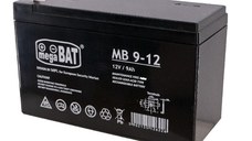 Acumulator VRLA AGM Megabat MB9-12 fara intretinere 9Ah 12V. terminal de conexiune FASTON 187 (4.75x0.8mm) Dimensiuni: 151 x 65