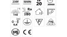 Aplica LED liniara Vivalux JAZZ, 10W, 700 lm, lumina neutra (4000K), 110°, IP20, 580x78x30mm, 30000h, Argintiu