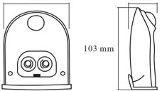 Aplica LED pentru exterior pe baterii 3xLR6 incluse, cu senzor de miscare si lumina Ledvance DOORLED DOWN, 1W, 4.5V, 40 lm, lumi