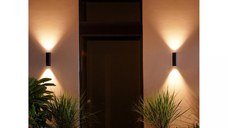 Aplica LED RGB pentru exterior Philips Hue Appear UP&DOWN, 2x8W (98W), 1200 lm, lumina alba si color (2000-6500K), IP44, 84x117x