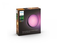 Aplica LED RGB pentru exterior Philips Hue Daylo, 15W (80W), 1050 lm, lumina alba si color (2000-6500K), IP44, 220x76mm, Negru - 1