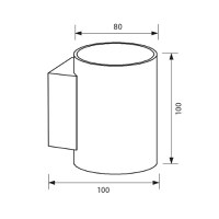 Aplica Vivalux ROUND ADEL, G9, IP20, 80x100x100mm, Negru-Auriu, bec neinclus - 3