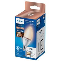 Bec LED inteligent Philips Candle C37, Wi-Fi, Bluetooth, E14, 4.9W (40W), 470 lm, lumina alba (2700-6500K) - 1