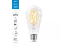 Bec LED inteligent WiZ Connected Filament ClearST64, Wi-Fi, E27, 6.7W (60W), 806 lm, lumina alba (2700-6500K),compatibil Google - 2