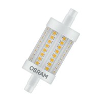 Bec LED Osram LINE, R7s, 8.2W (75W), 1055 lm, lumina calda (2700K), 78mm, Ø29mm - 2