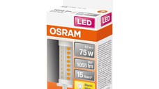 Bec LED Osram LINE, R7s, 8.2W (75W), 1055 lm, lumina calda (2700K), 78mm, Ø29mm