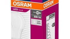 Bec LED Osram Value Classic A, E27, 8.5W (60W), 806 lm, lumina rece(6500K)