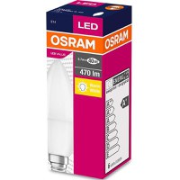 Bec LED Osram Value Classic B, E14, 4.9W (40W), 470 lm, lumina calda (2700K) - 2