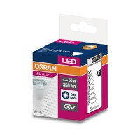 Bec LED Osram Value PAR16, 5W (50W), 350 lm, lumina neutra (4000K) - 1