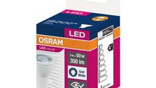 Bec LED Osram Value PAR16, 5W (50W), 350 lm, lumina neutra (4000K)