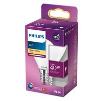 Bec LED Philips Classic P45, EyeComfort, E14, 4.3W (40W), 470 lm, lumina calda (2700K), mat - 2