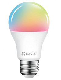 Bec LED RGB inteligent EZVIZ LB1 Color, Wi-Fi, E27, 8W, 806 lm, lumina alba si colorata, clasa energetica F - 1