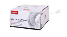 Cablu UTP CAT5E 305m, Alimentare PoE: maxim 160m, Manta exterioară ecologică, îndeplinește clasa CPR E/UL CM