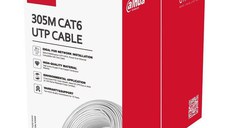 Cablu UTP CAT6,Conductor de cupru de înaltă puritate, fără oxigen, alimentare prin Ethernet,Manta exterioara PVC personalizata C