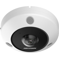 Camer de supraveghere IP Fisheye 6MP Hikvision DS-2CD6365G1-IVS(1.16MM), senzor: 1/1.8" Progressive Scan CMOS, lentila fixa 1.16 - 1