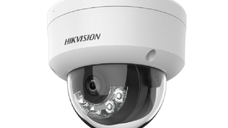 Camera de supraveghere IP Dome 4MP Smart Hybrid Light Hikvision DS-2CD1143G2-LIU(2.8MM), lentila fixa 2.8mm, iluminare min: Colo