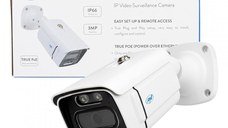 Camera supraveghere video PNI IP3POE cu IP, 3MP, de exterior IP66, microfon incorporat, compatibila cu sistemul de supraveghere