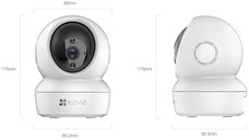 Camera supraveghere video WIFI Pan & Tilt Ezviz CS-H6C-R101-1G2WF Senzor: F2.4 @ 1/3