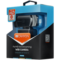 CANYON 1080P full HD 2.0Mega auto focus webcam with USB2.0 connector, 360 degree rotary view scope, built in MIC, IC Sunplus2281 - 3