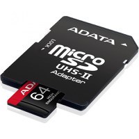 Card de Memorie MicroSD ADATA, 64GB, Adaptor SD, Class 10 - 1