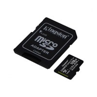 Card de Memorie MicroSD Kingston Canvas GO Plus, 128GB, Adaptor SD, Class 10 - 1