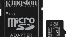 Card de Memorie MicroSD Kingston Select Plus, 32GB, Adaptor SD, Class 10