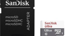 Card de Memorie SanDisk MicroSDXC, 128GB, Adaptor SD, Class 10