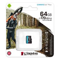 Card de Memorie SD Card Kingston Canvas GO Plus, 64GB, Class 10 - 1