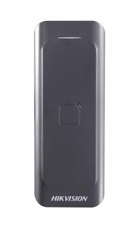 Card reader Hikvision, DS-K1802M Reads Mifare 1 card Card Reading Frequency: 13.56MHz Processor: 32-bit Reading Range: ≤50mm (≤1 - 1