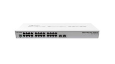 Cloud Router Switch, CRS326-24G-2S+RM, 800 MHz CPU, 512MB RAM,24xGigabit LAN, 2xSFP+ cages, RouterOS L5 or SwitchOS (dual boot),