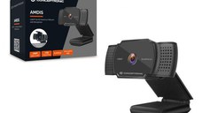 CONCEPTRONIC AMDIS06B 1080P Full HD Autofocus Webcam with Microphone, 2K Interpolated, 80 x 33 x 115 mm