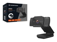 CONCEPTRONIC AMDIS06B 1080P Full HD Autofocus Webcam with Microphone, 2K Interpolated, 80 x 33 x 115 mm - 1