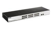 D-link 26-Port Gigabit Smart Switch with 2 SFP ports, DGS-1210-26 24 x 10/100/1000Mbps Auto-Negotiating Ports 2 x Combo 1000Base - 1