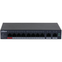 Dahua 10-Port Cloud Managed Desktop Gigabit Switch cu 8-Port PoE, CS4010-8GT-110, Interfata: Port 1-8: 8 × RJ-45 10/100/1000 Mbp - 2